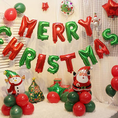 14pcs Merry Christmas Balloon Decoration Party Supplies
