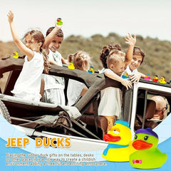 25pcs Rubber Duck Bath Toys For Toddlers Assorted Soft Baby Pool Toys