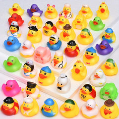 25pcs Rubber Duck Bath Toys For Toddlers Assorted Soft Baby Pool Toys