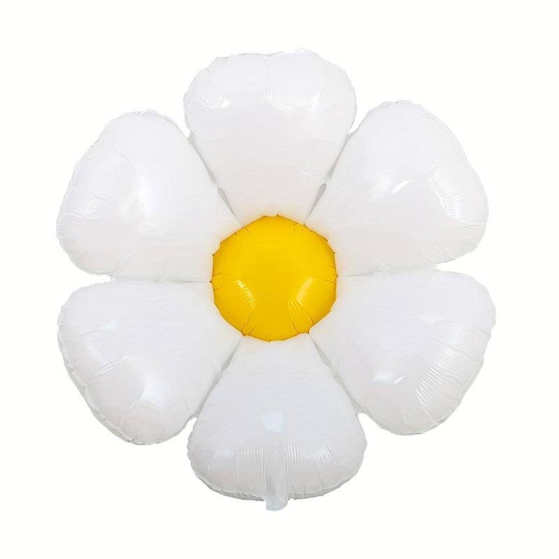 3pcs Daisy Balloons Birthday Wedding Decoration Photo Props Flower Foil Balloons