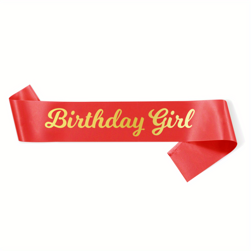 Birthday Girl Sash Party Accessory Decoration Party Favors