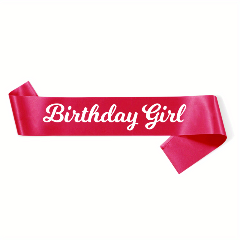 Birthday Girl Sash Party Accessory Decoration Party Favors