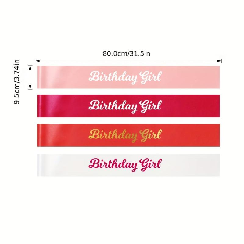 Birthday Girl Sash Party Accessory Decoration Party Favors