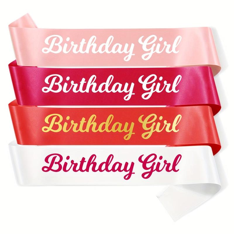 Birthday Girl Sash Party Accessory Decoration Party Favors