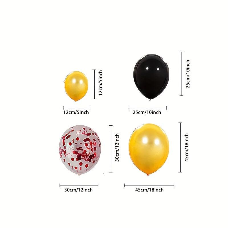Halloween Balloons Garland Kit Orange Apricot Pumpkin Foil Balloons