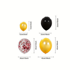 Halloween Balloons Garland Kit Orange Apricot Pumpkin Foil Balloons