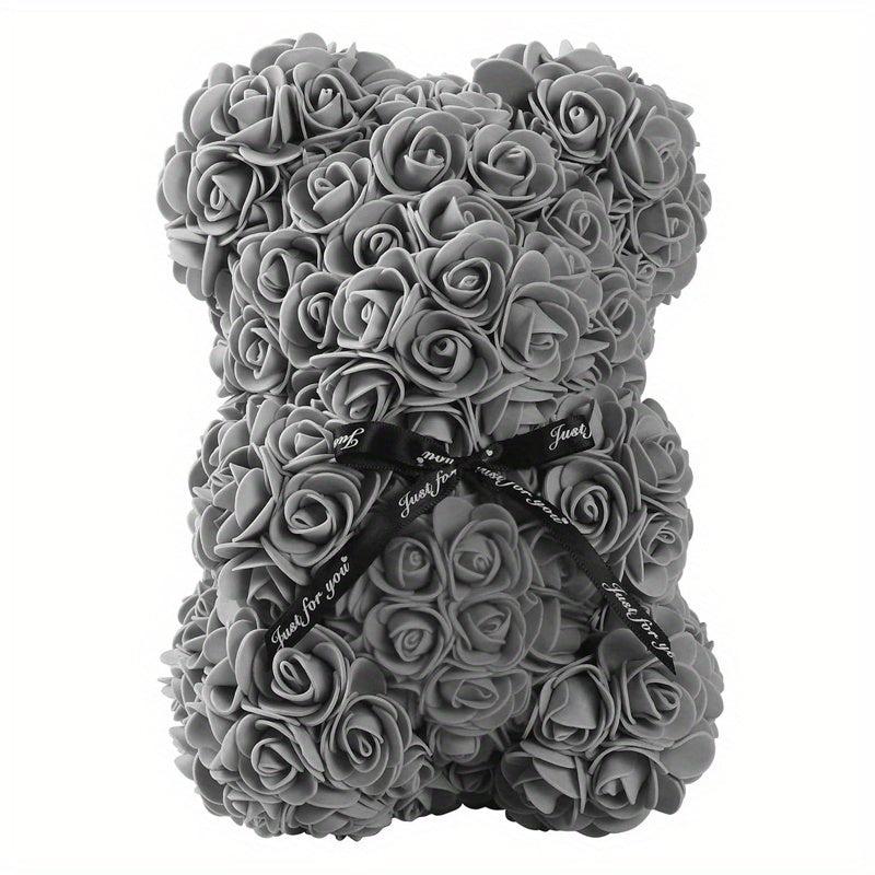 Artificial Rose Flower Bear Wedding Anniversary Boyfriend Gift