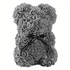 Artificial Rose Flower Bear Wedding Anniversary Boyfriend Gift