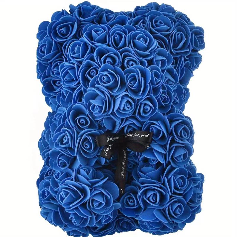 Artificial Rose Flower Bear Wedding Anniversary Boyfriend Gift