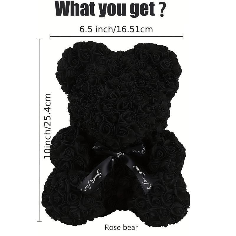 Artificial Rose Flower Bear Wedding Anniversary Boyfriend Gift