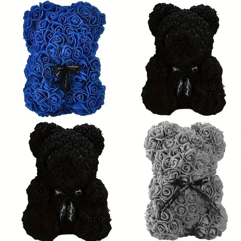 Artificial Rose Flower Bear Wedding Anniversary Boyfriend Gift