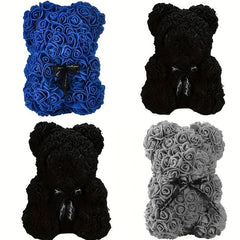 Artificial Rose Flower Bear Wedding Anniversary Boyfriend Gift