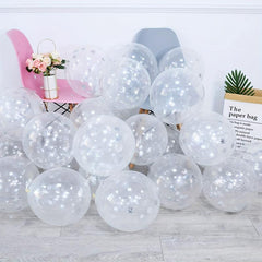 20pcs Christmas Snowflake Latex Balloons 12 inch Christmas Balloon Party Banquet