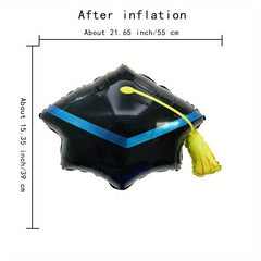 Graduation Season Party Decoration Doctor Cap Balloon 45 72 cm