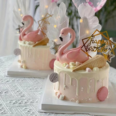 Summer Flamingo Cake Decor - Fun for Parties & Desserts