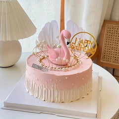 Summer Flamingo Cake Decor - Fun for Parties & Desserts