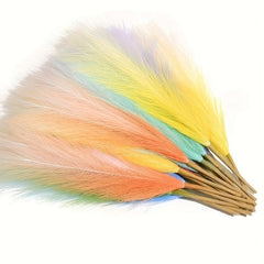 3pcs Short Simulation Reed Decoration - Home Holiday Room Decor