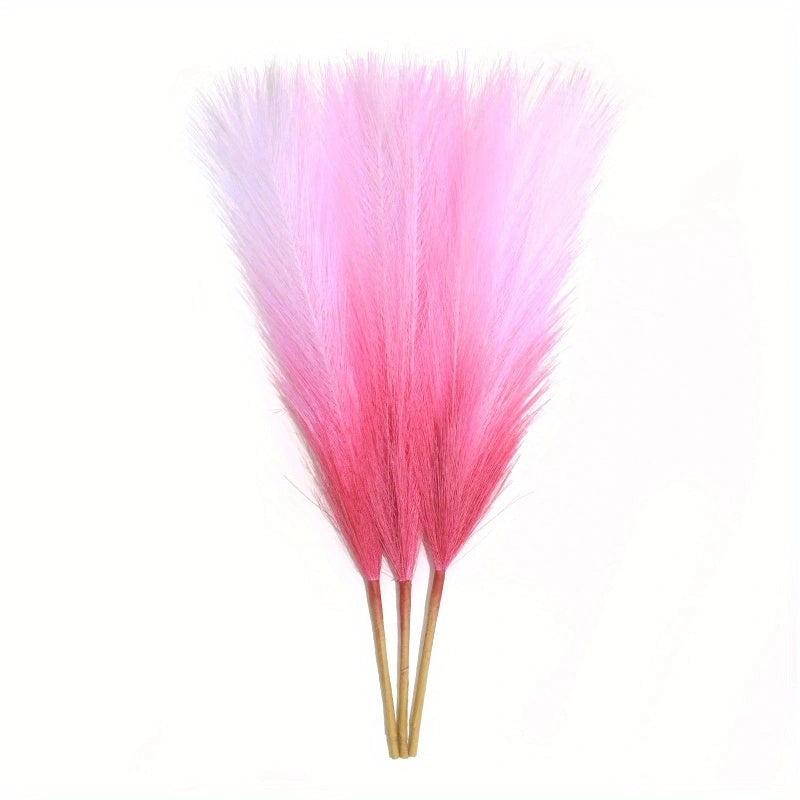 3pcs Short Simulation Reed Decoration - Home Holiday Room Decor