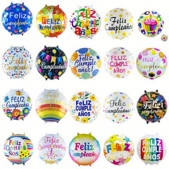 Spanish Happy Birthday Aluminum Balloon for Party Decorations