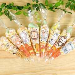 8pcs Jungle Animal Stickers Safari Party Supplies