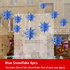 6pcs Winter Snowflake String Decoration Party Decor