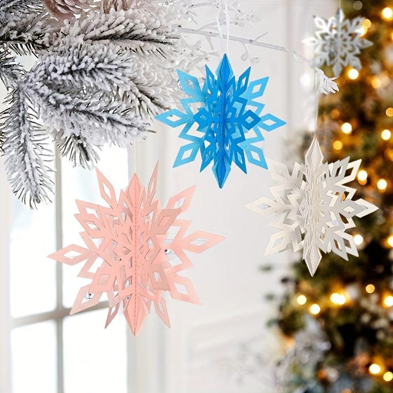 6pcs Winter Snowflake String Decoration Party Decor