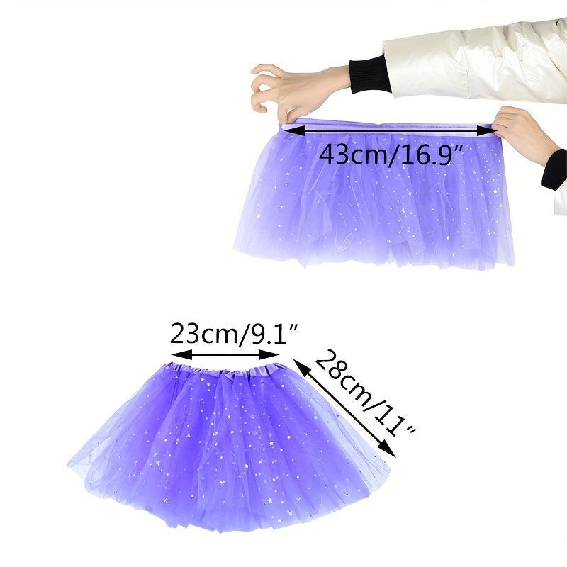 LED Glowing Light Flower Princess Tutu Skirts for Girls