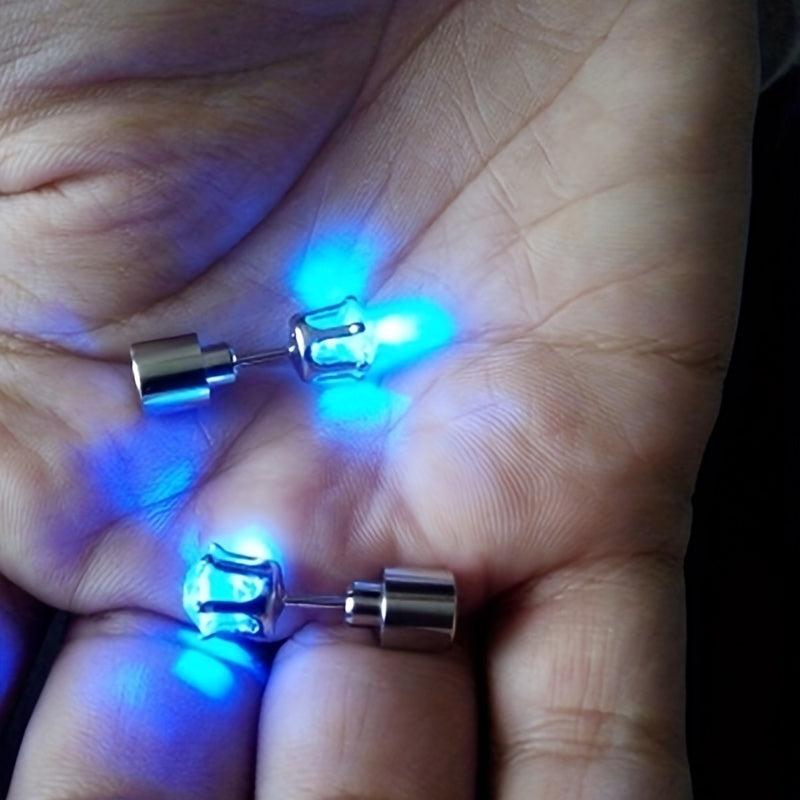 LED Light Ear Studs Glow Earrings Dance Party Supplies