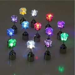 LED Light Ear Studs Glow Earrings Dance Party Supplies