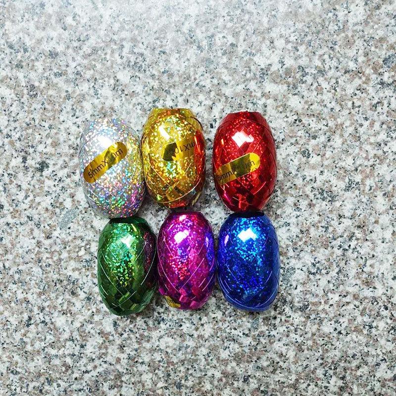 10 Meters Laser Rugby Ribbon Rose Golden Ribbon
