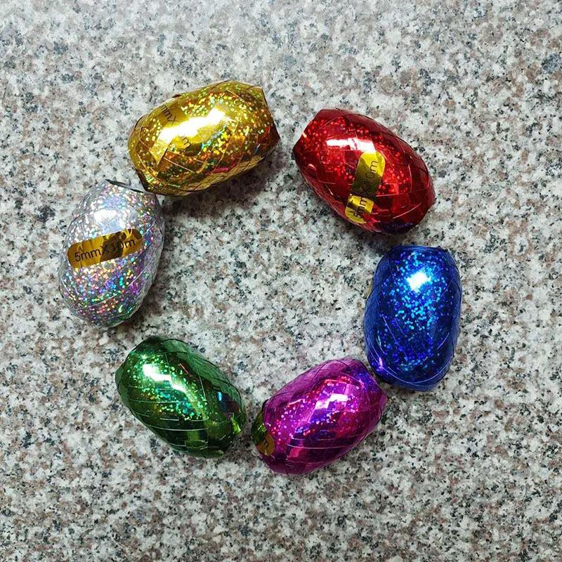 10 Meters Laser Rugby Ribbon Rose Golden Ribbon