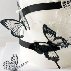 3D Butterfly Cake Topper Dark Queen Wedding Cake Decoration