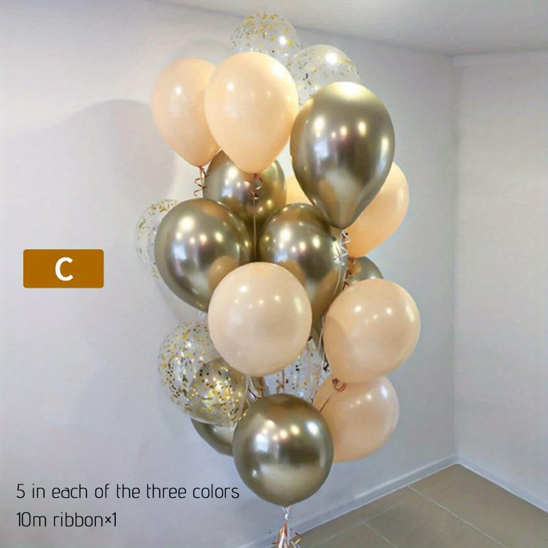 15pcs Avocado Green Balloon Bouquet Set for Party Decoration