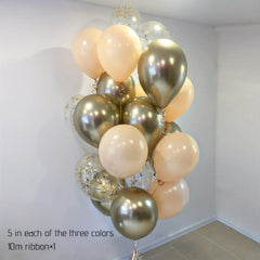 15pcs Avocado Green Balloon Bouquet Set for Party Decoration