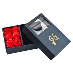 Eternal Rose Jewelry Box Necklace with Artificial Flowers