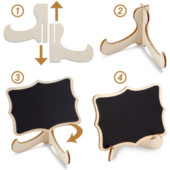 10pcs Mini Chalkboard Signs with Easel Stand for Weddings Parties Events