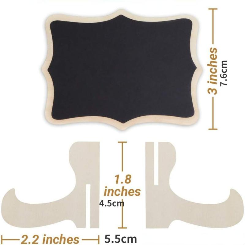 10pcs Mini Chalkboard Signs with Easel Stand for Weddings Parties Events
