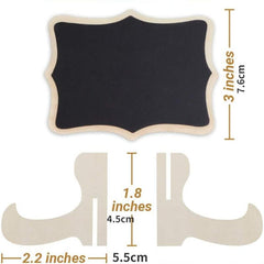 10pcs Mini Chalkboard Signs with Easel Stand for Weddings Parties Events