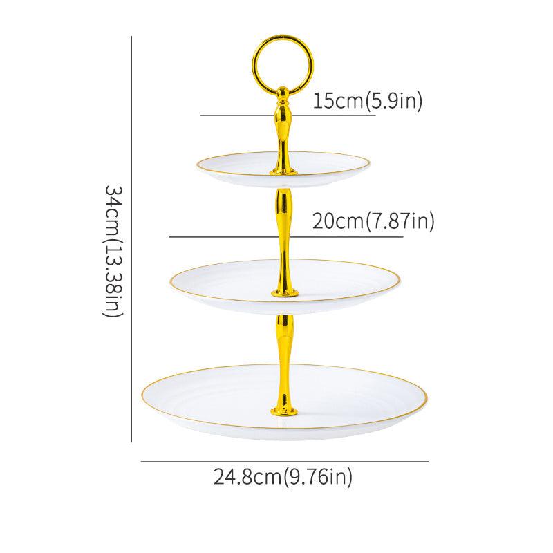 3 Tier Dessert Display Table Wave Edge Ideal for Weddings Holidays