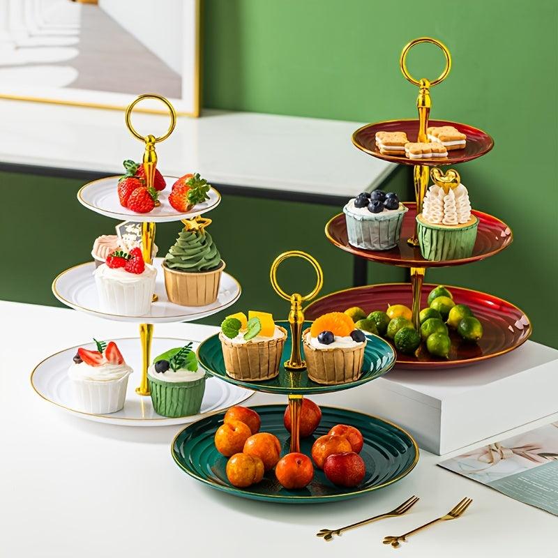 3 Tier Dessert Display Table Wave Edge Ideal for Weddings Holidays