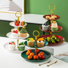 3 Tier Dessert Display Table Wave Edge Ideal for Weddings Holidays