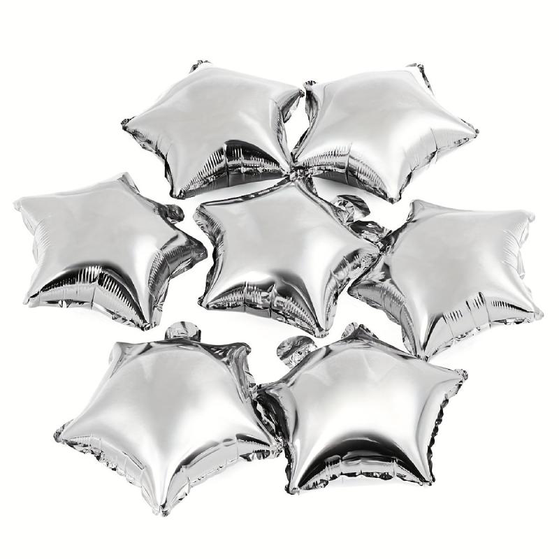 10pc Star Balloon 25 Gold Foil Mylar Birthday Baby Shower Christmas Party Decor