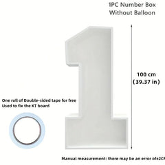 1pc 73cm 19 Balloon Number Board Birthday Balloon Filling Box