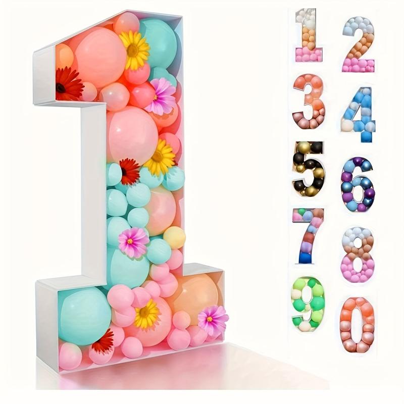 1pc 73cm 19 Balloon Number Board Birthday Balloon Filling Box