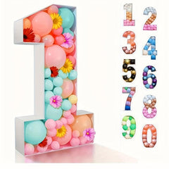 1pc 73cm 19 Balloon Number Board Birthday Balloon Filling Box