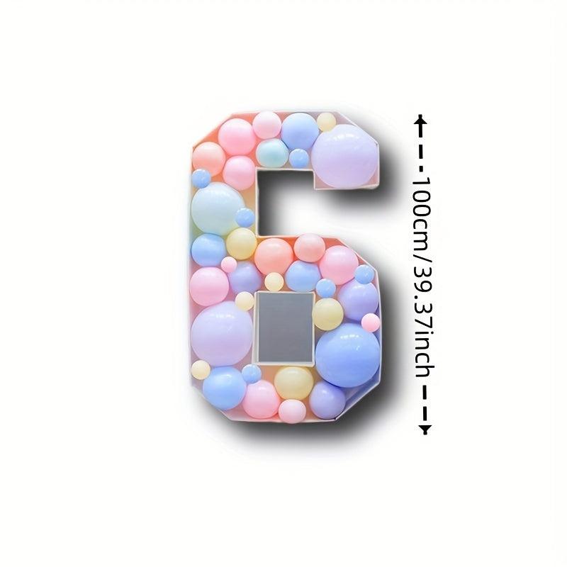 1pc 73cm 19 Balloon Number Board Birthday Balloon Filling Box
