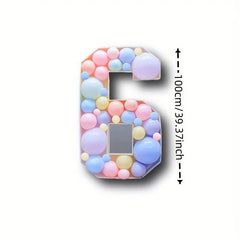 1pc 73cm 19 Balloon Number Board Birthday Balloon Filling Box