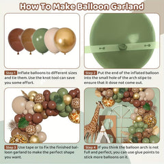 Wild Animal Balloon Garland Set for Party