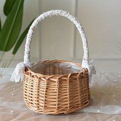 Wedding Flower Girl Basket Decoration Living Room Floral Arrangement