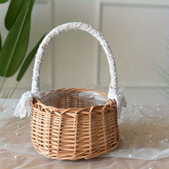 Wedding Flower Girl Basket Decoration Living Room Floral Arrangement